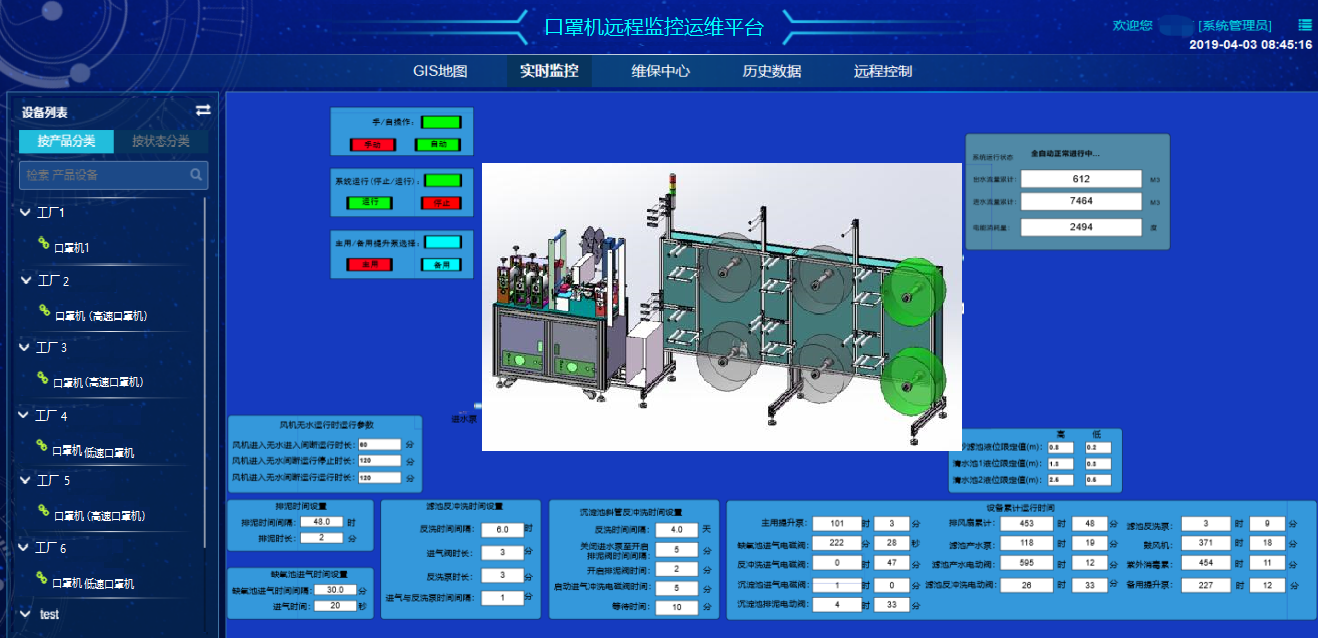 口罩機狀態(tài)監(jiān)控